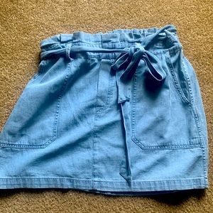 Soft jean elastic skirt